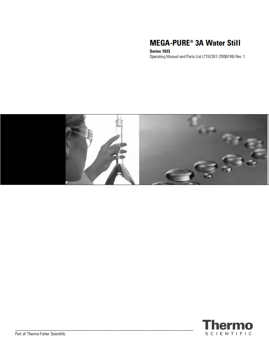 thermo-megapure3a-water-still-series-1923_操作说明书手册