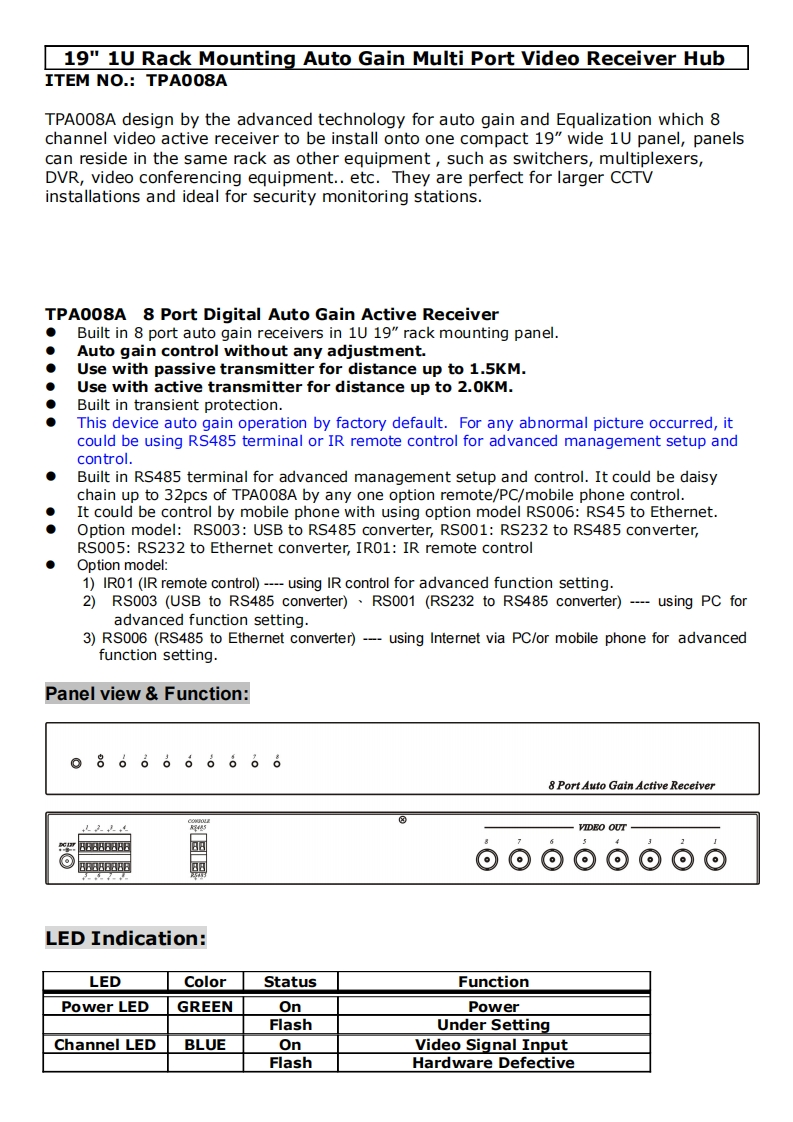 tpa008a-操作说明书手册