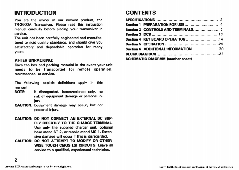 tr2600a_使用说明书手册-找手册网