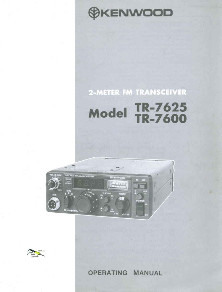 tr7600-tr7625_使用说明书手册