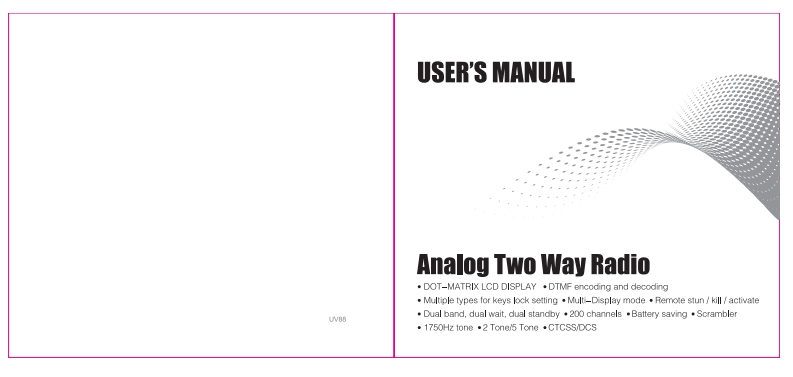 tyt_th_uv88_owners_操作说明书手册