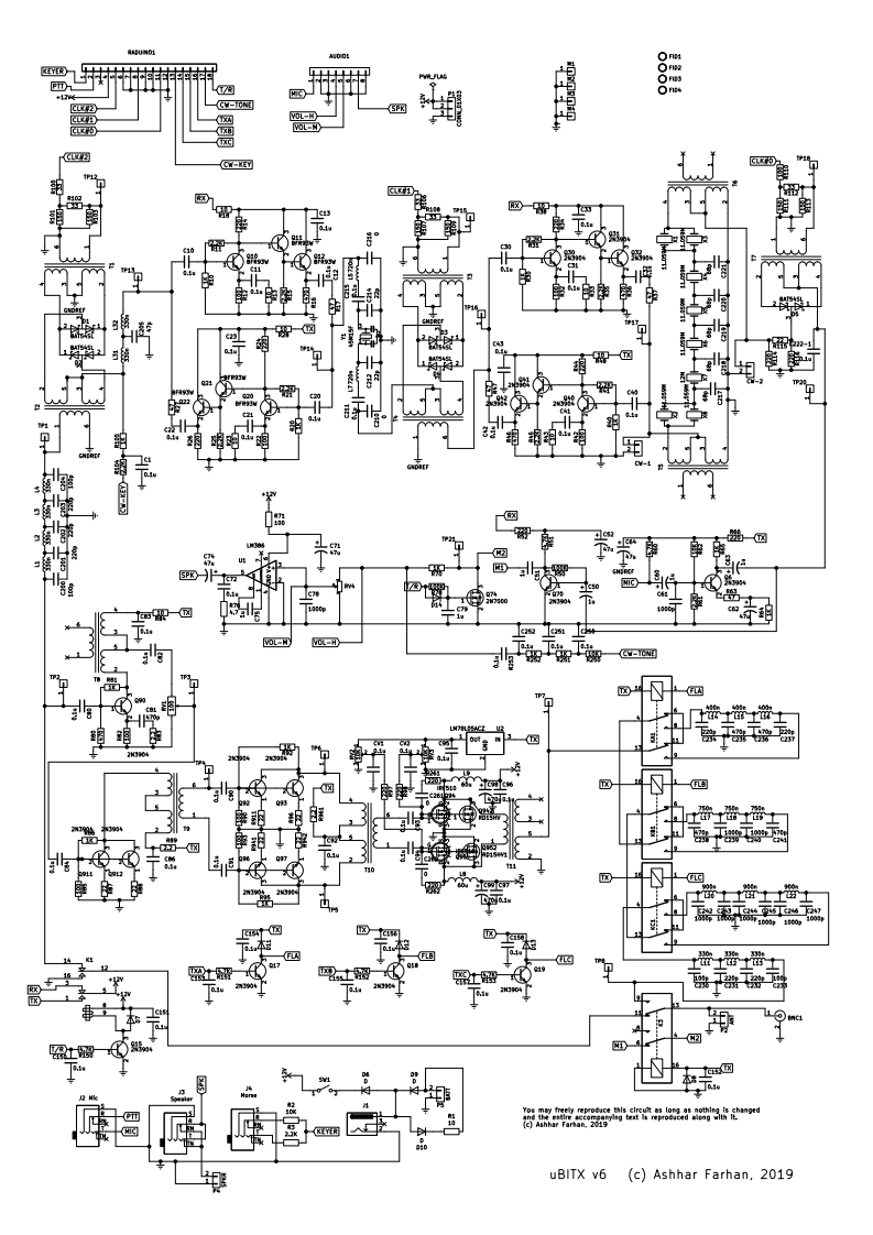 uBITX_V6_参考电器原理图_2019