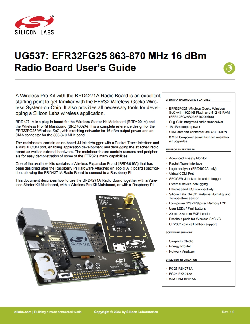 ug537-brd4271a-用户操作编程说明书手册