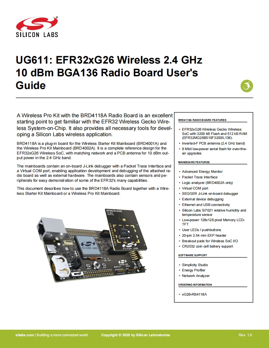 ug611-brd4118a-用户操作编程说明书手册