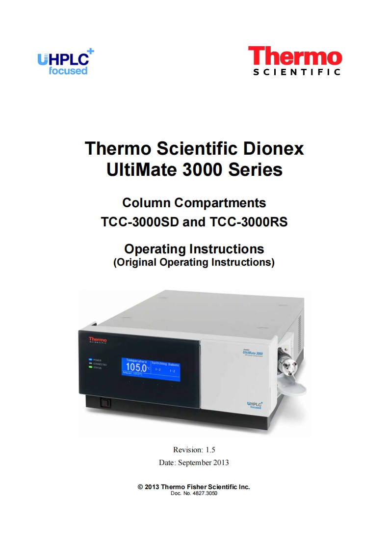 ultimate-3000-CC-操作说明书手册
