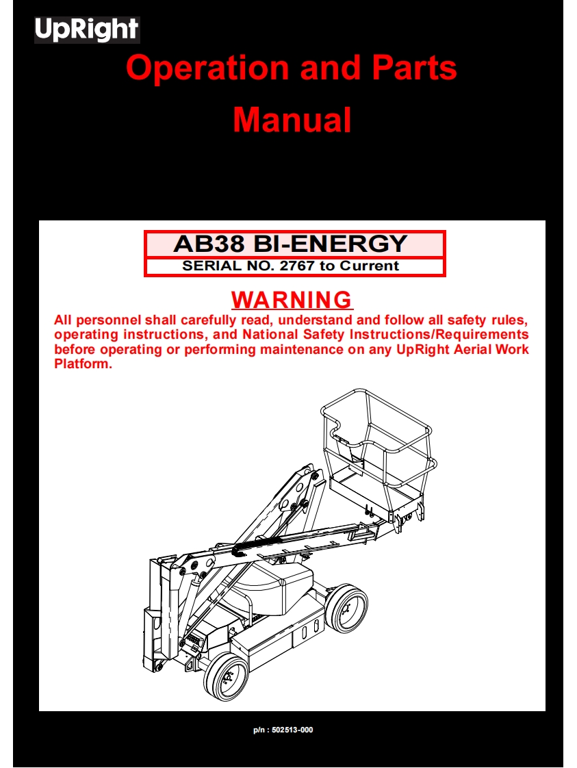 upright-ab38_bieenergy_and_sn_2767after维修与零部件说明书手册
