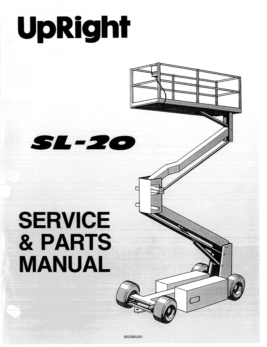upright-sl20_sn_1328-4299维修与零部件说明书手册