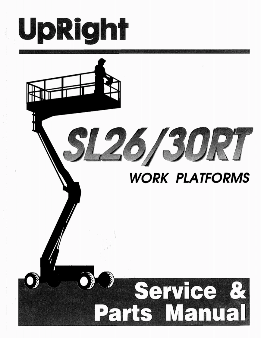 upright-sl26rt_sl30rt_gas_and_diesel_sn_11200after维修与零部件说明书手册