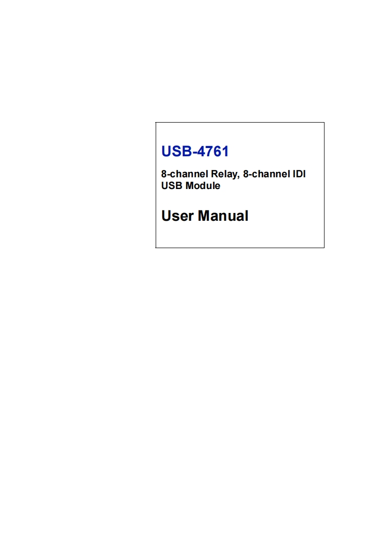 usb-4761_user_manual操作说明书手册