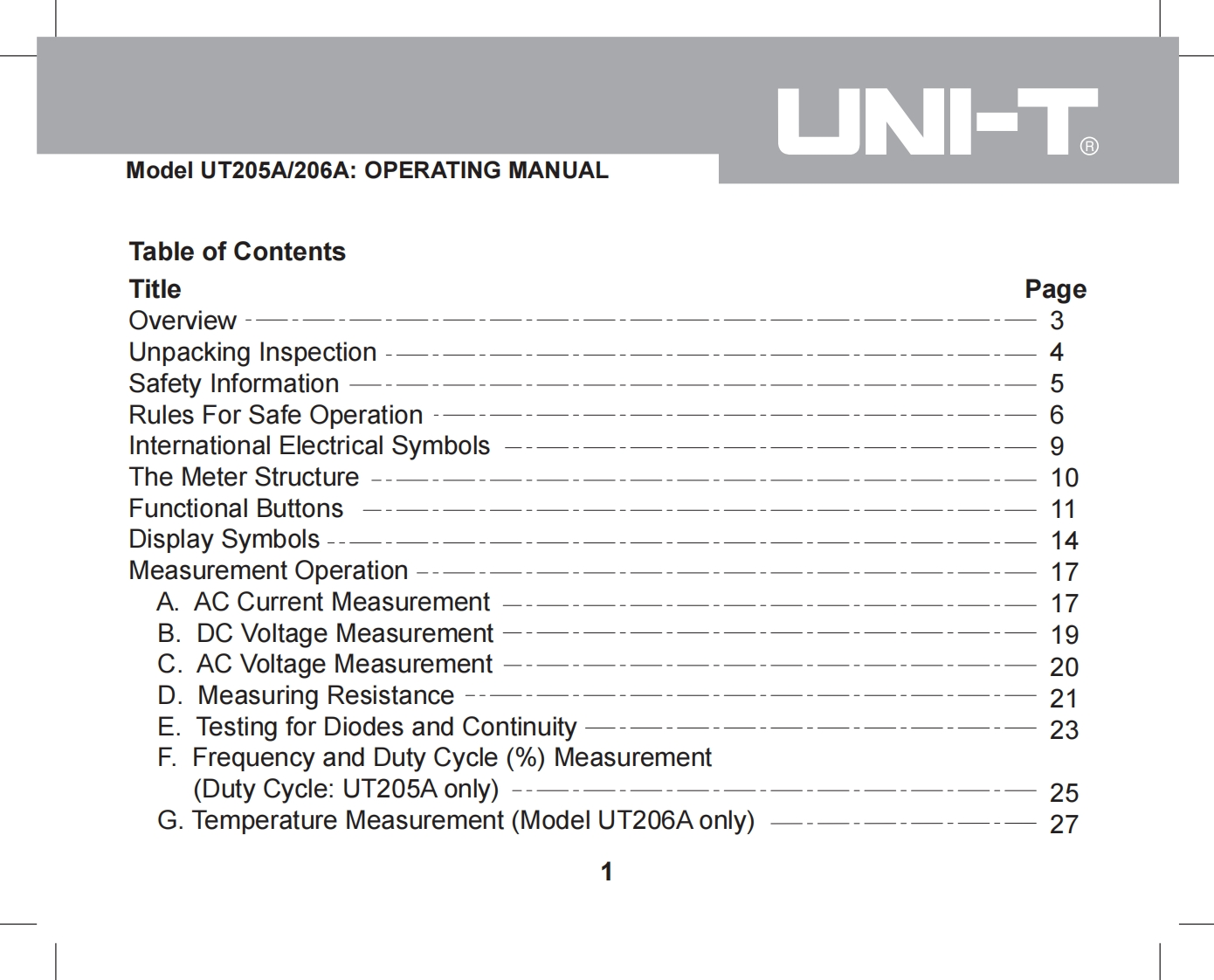 ut205a-206a操作说明书手册
