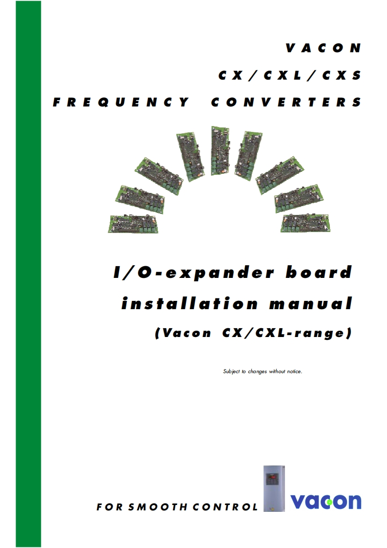 vacon-inverter-cx-io-boards-installation-操作说明书手册-en
