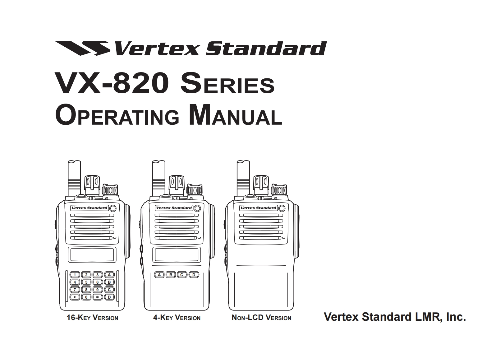 vertexstandardvx821_操作说明书手册