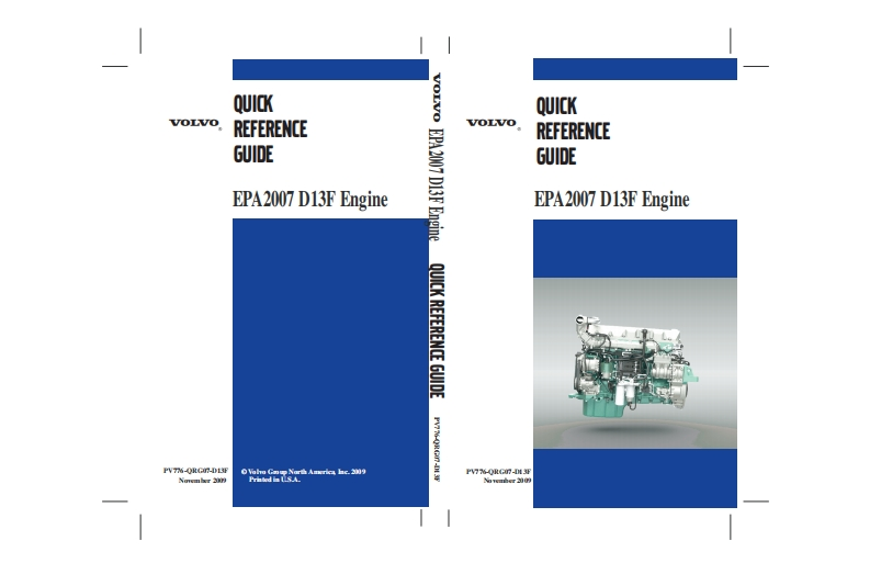 volvo-d13f-engine-quick-reference-guide维修维护手册