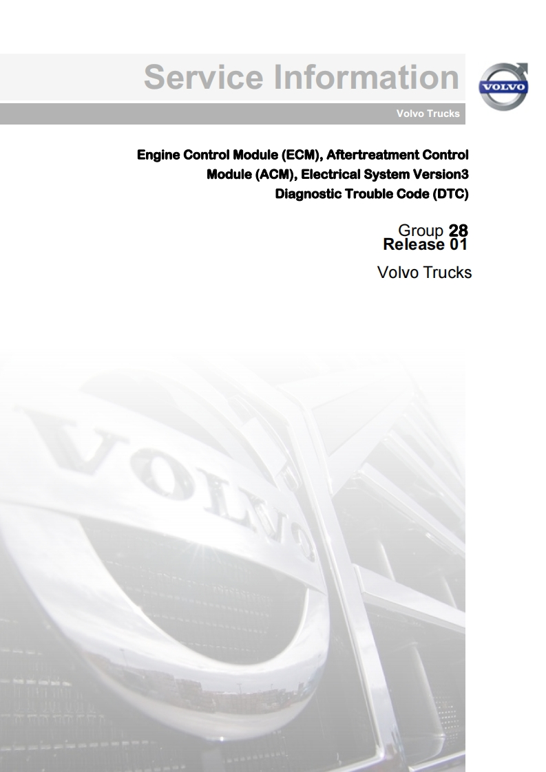 volvo_truck_ecm_aftertreatment_control_module_dtc维修维护手册