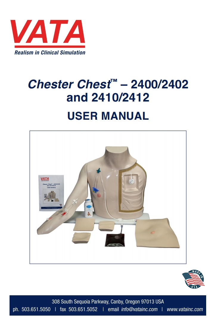 vta2400-chester-chest-user-操作说明书手册