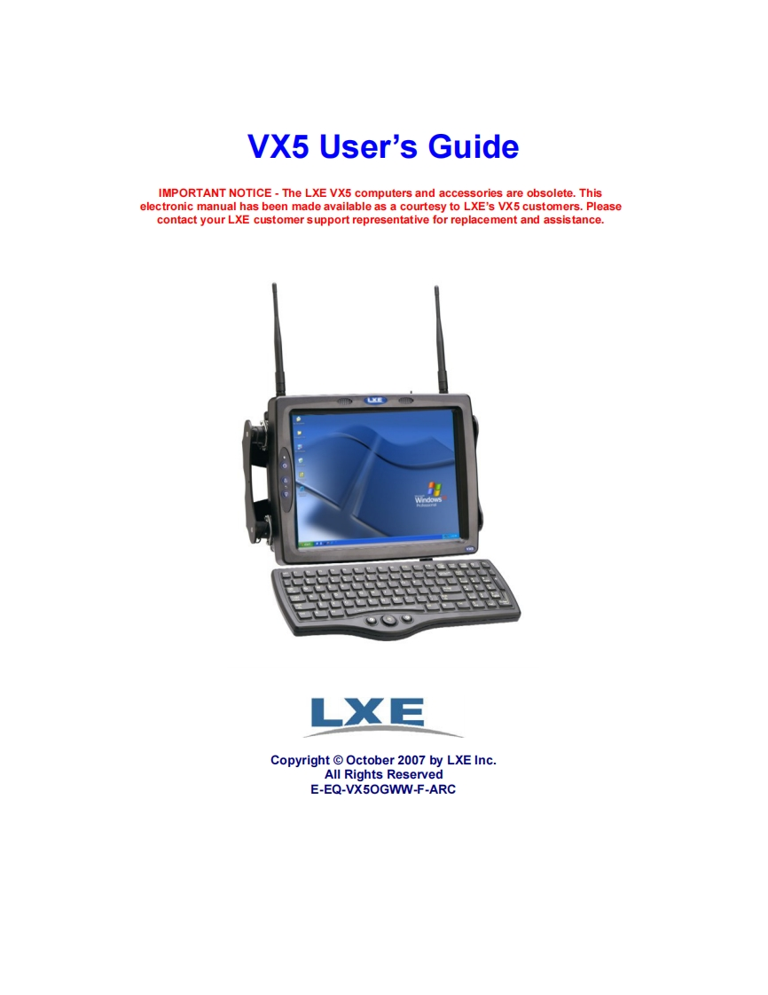 vx5_user_manual操作说明书手册
