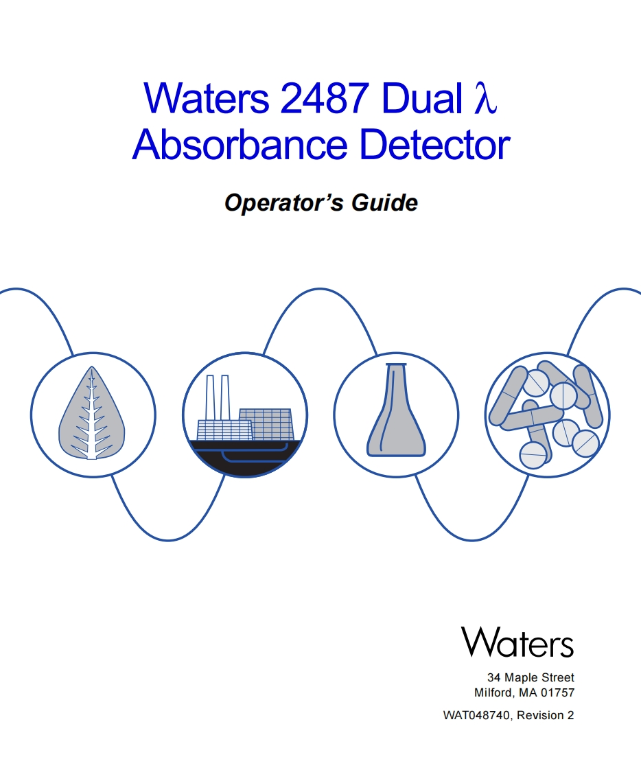 waters-2487-dual-absorbance-detector_operators-操作说明书手册