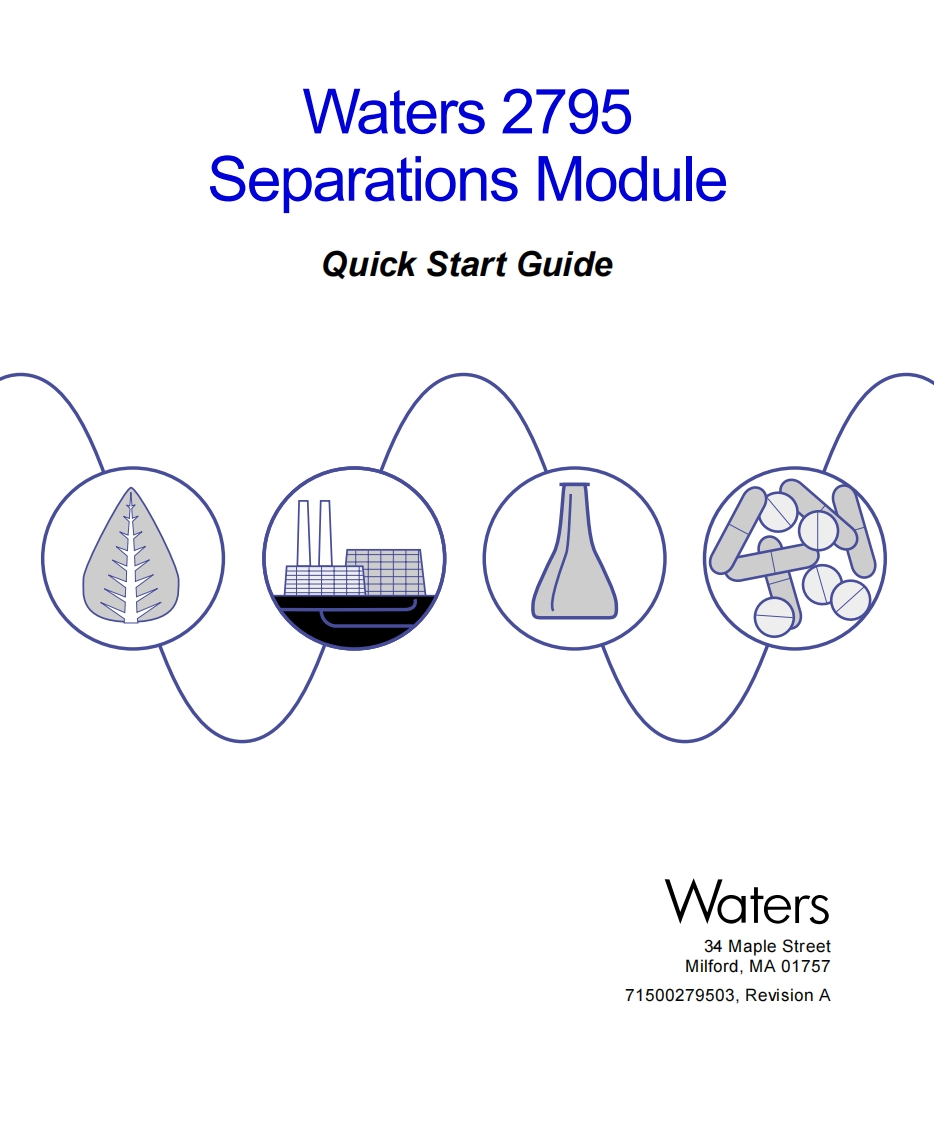 waters-2795-separations-module_quick-start-操作说明书手册