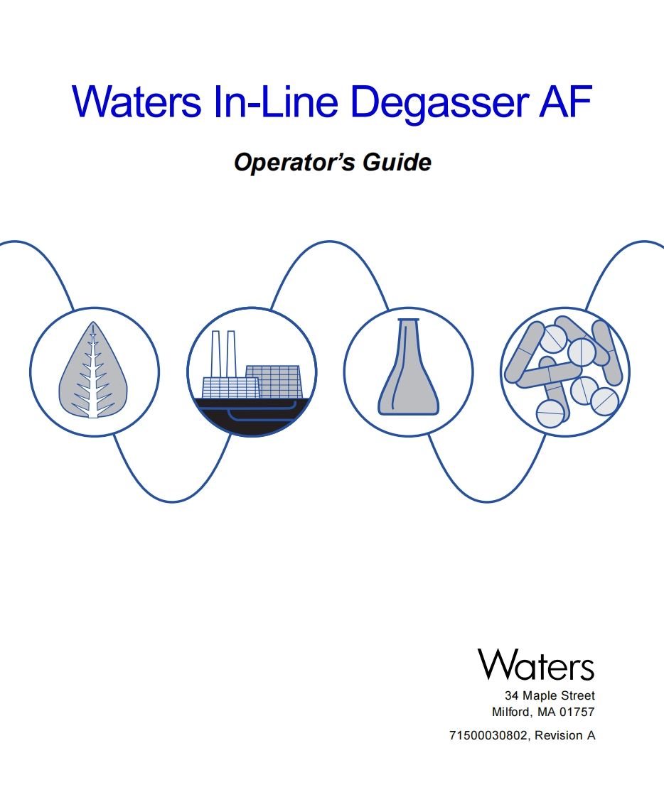 waters-inline-degasser-af_操作说明书手册
