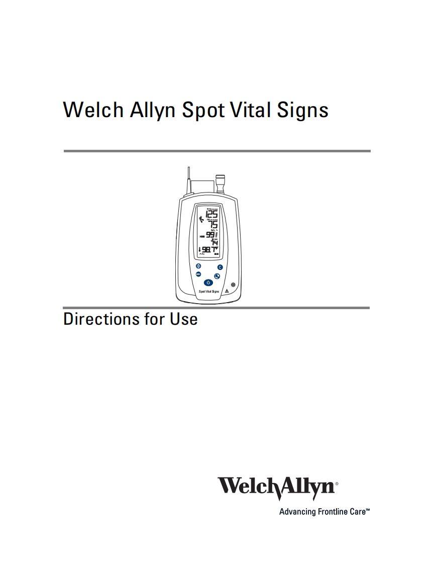 welchallyn-spot-vital-signs-使用说明书手册