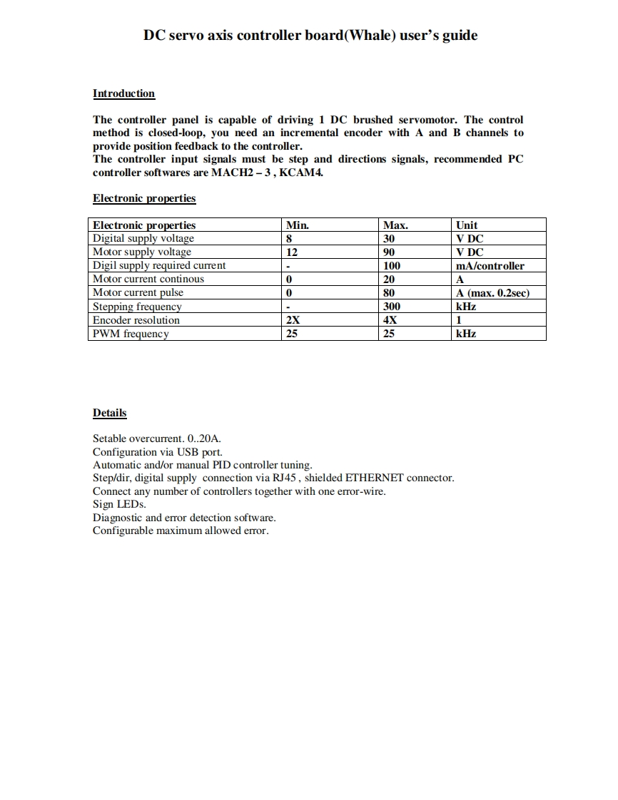 whale1安装调试说明书手册