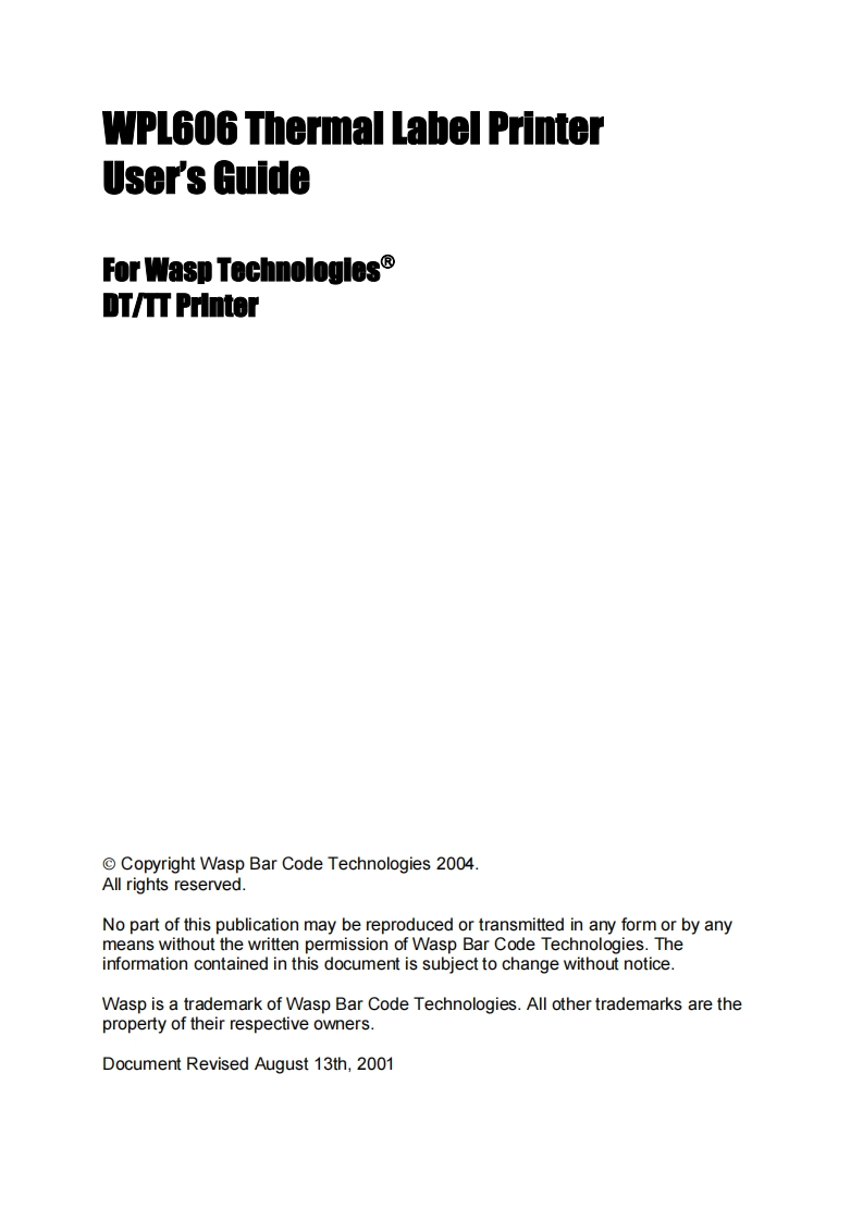 wpl606_user_manual操作说明书手册