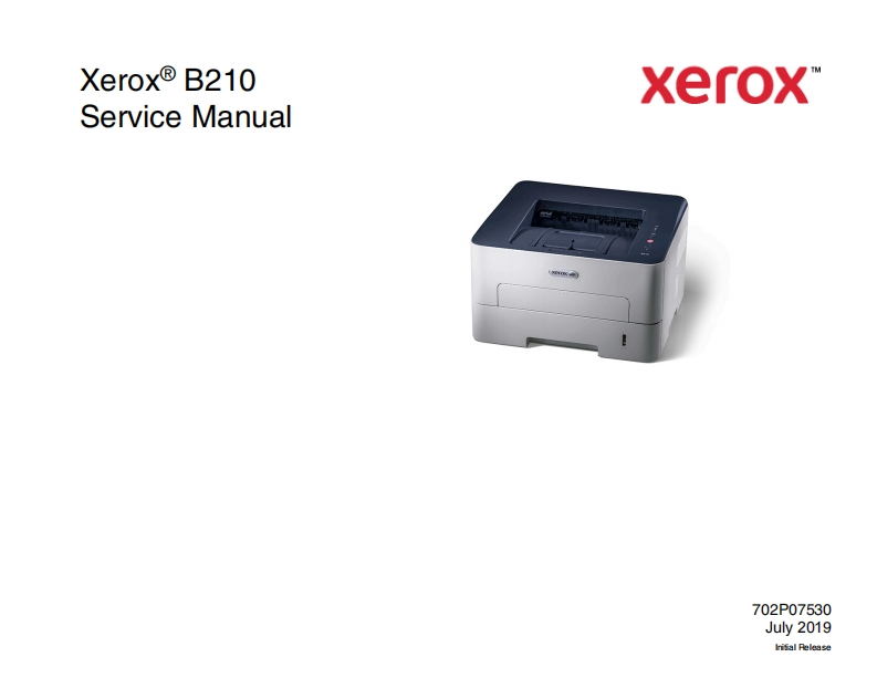 xerox-b210-打印机维修操作手册