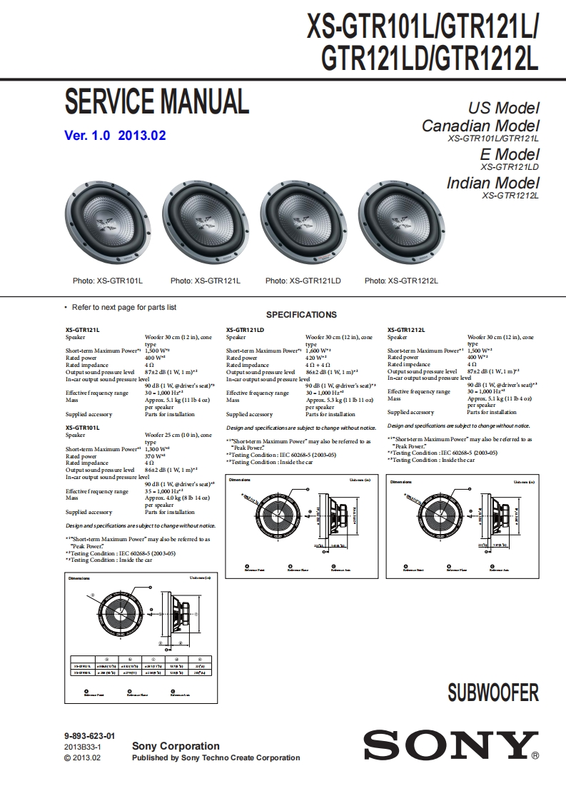 xsgtr121L_维修手册含电器原理图