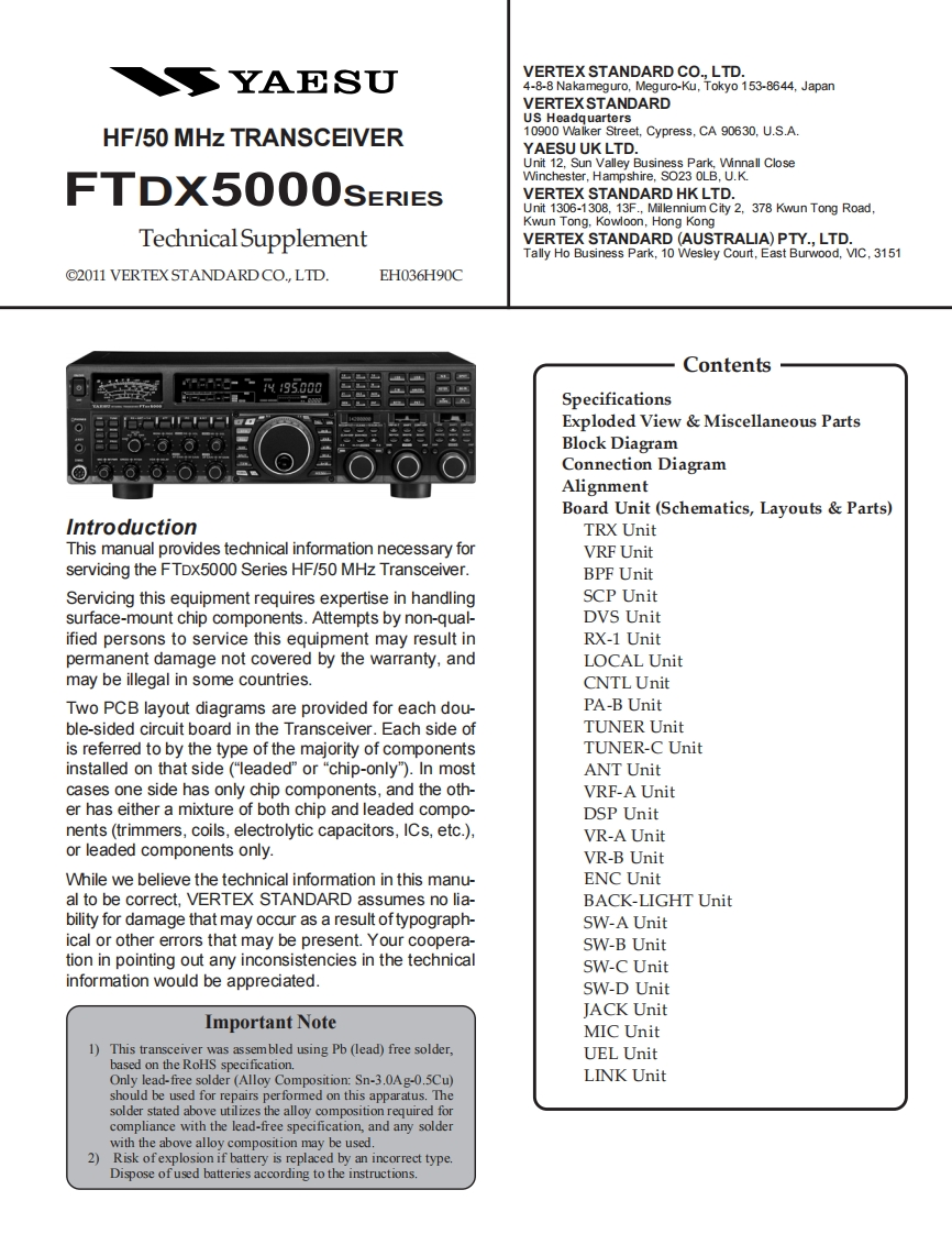 yaesu_ftdx5000_sm维修手册
