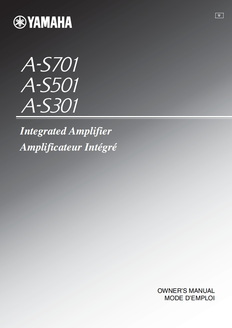 yamaha-a-s501-操作说明书手册
