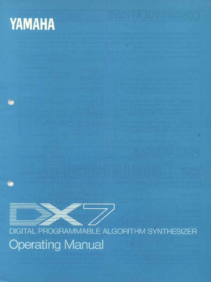 yamaha-dx7-使用说明书手册