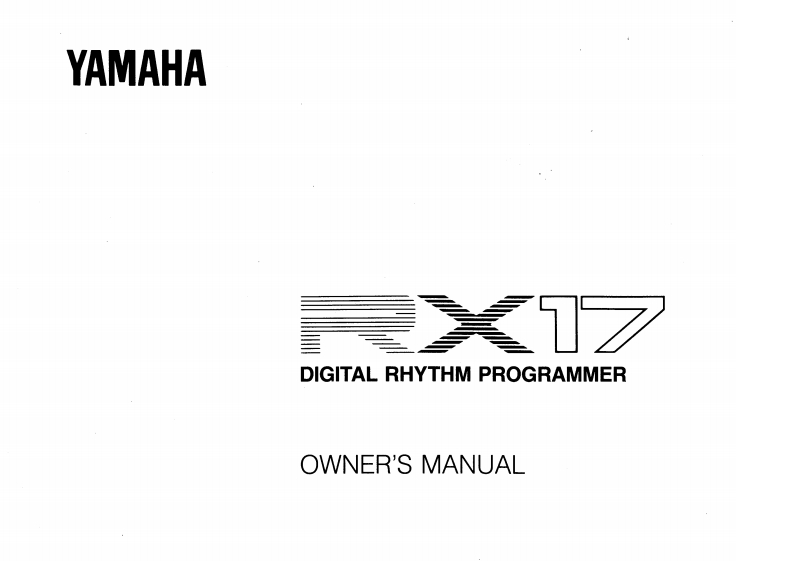 yamaha-rx17-使用说明书手册
