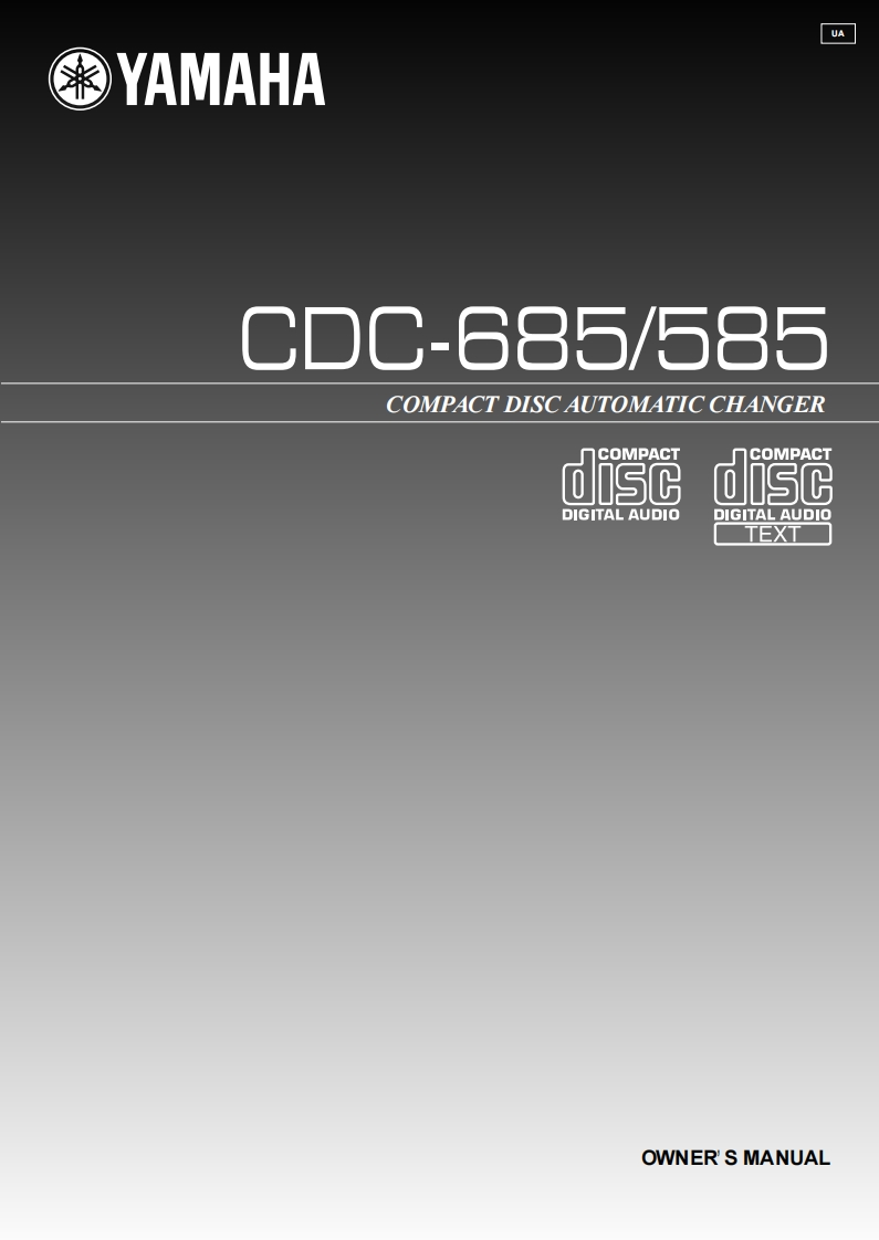 yamahaCDC585-685操作说明书手册