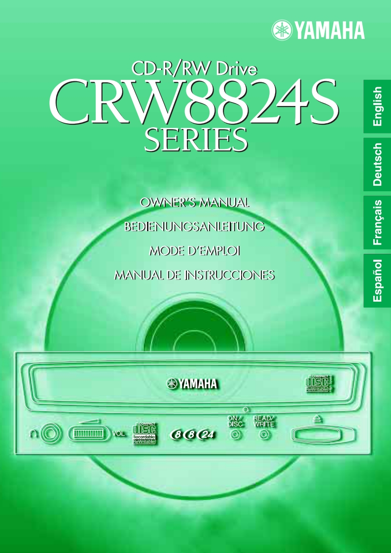 yamahaCRW8824S操作说明书手册