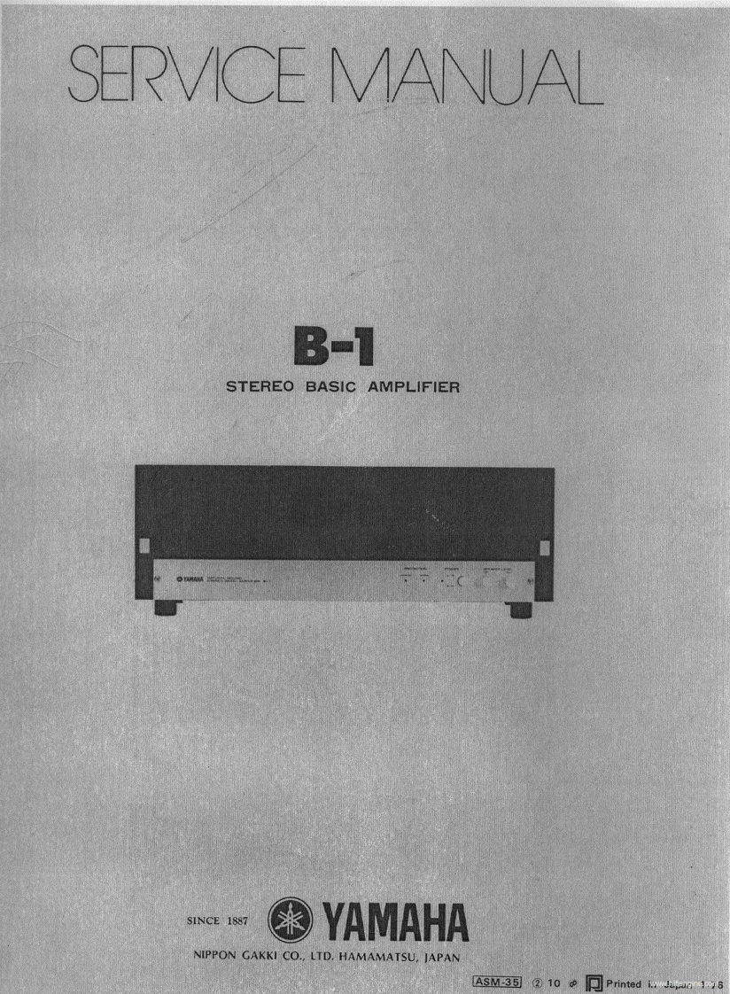 yamaha_b-1pwramp_sm维修电器原理图