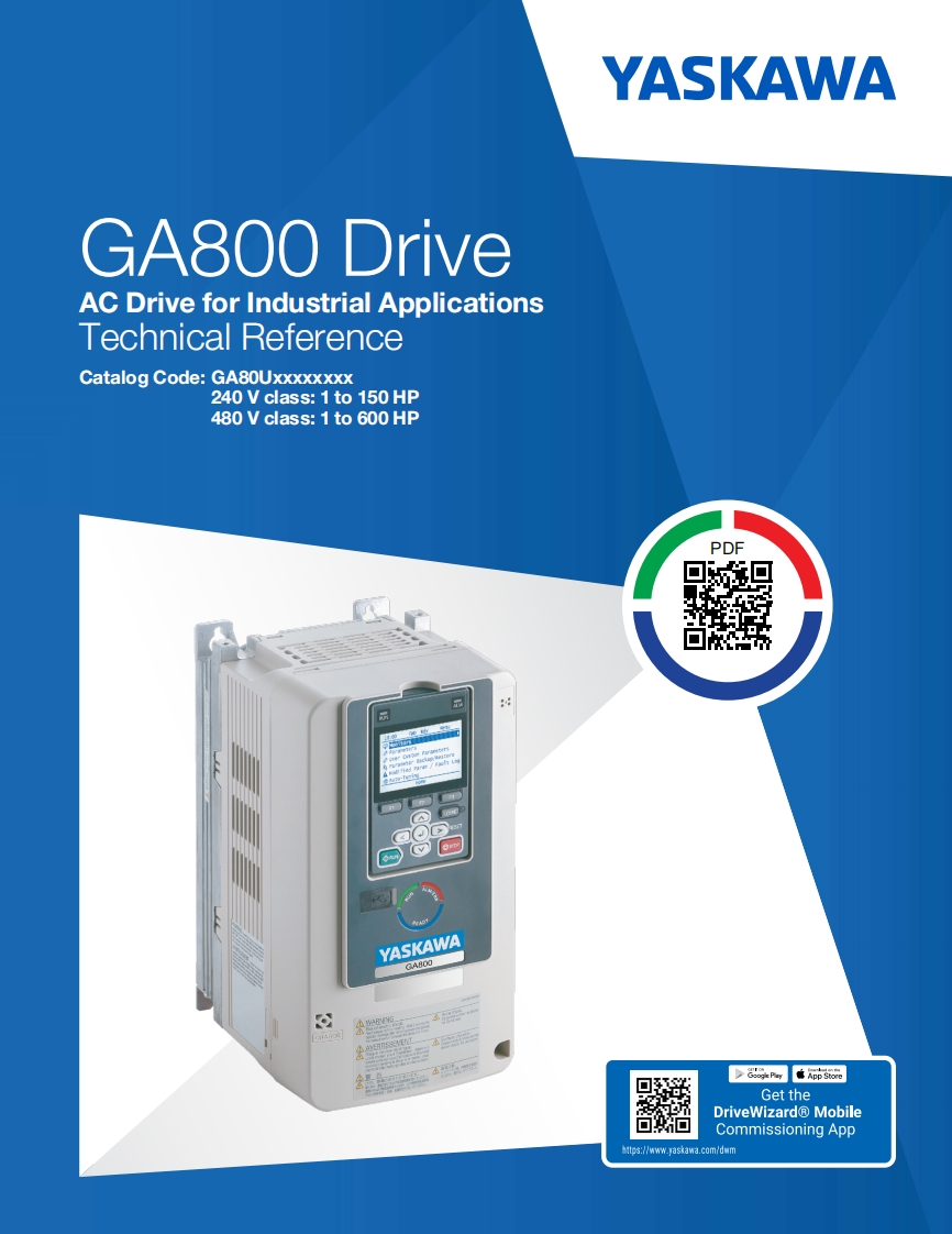 yaskawa-GA800-安装操作说明书手册