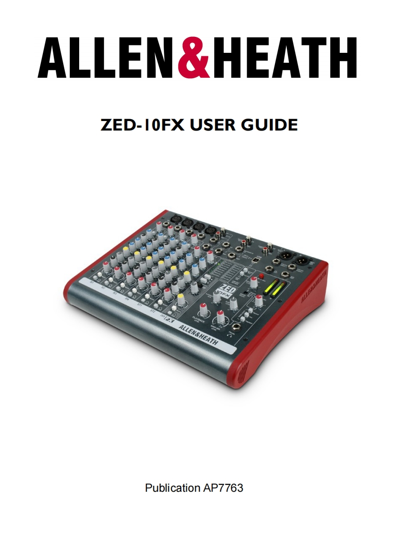 zed10fx_操作说明书手册