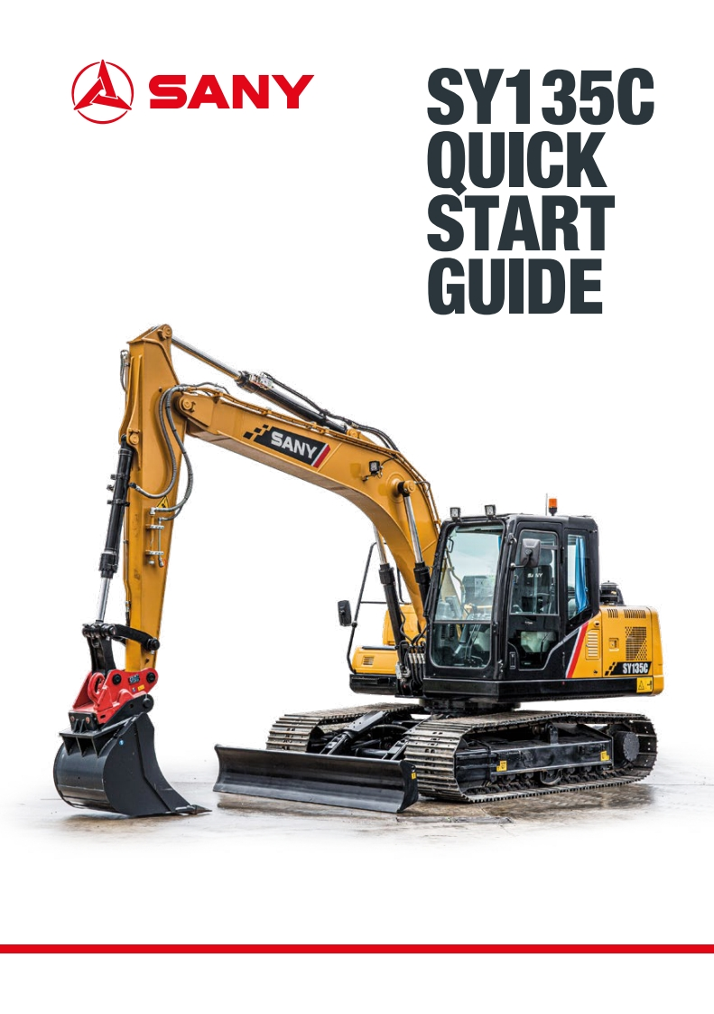 三一Sany-Quick-Start-Guide-SY135C-WEB快速操作说明书手册