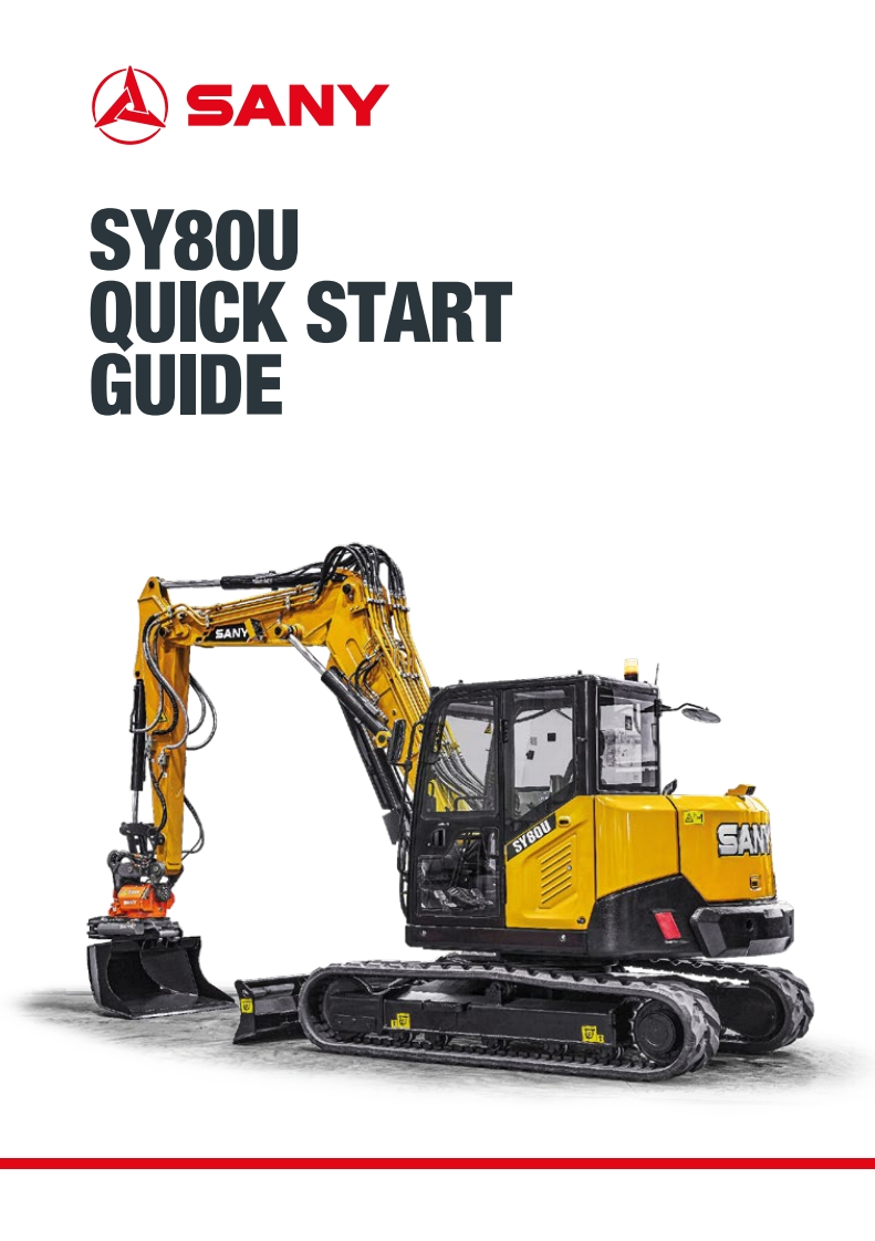 三一Sany-Quick-Start-Guide-SY80U-WEB快速操作说明书手册