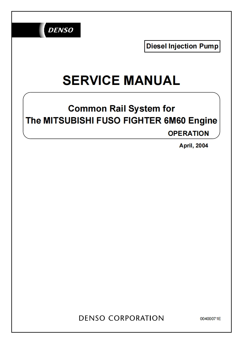 三菱Mitsubishi-Fuso-Fighter-6M60-Engine-EWD---Fault-Codes-DTC