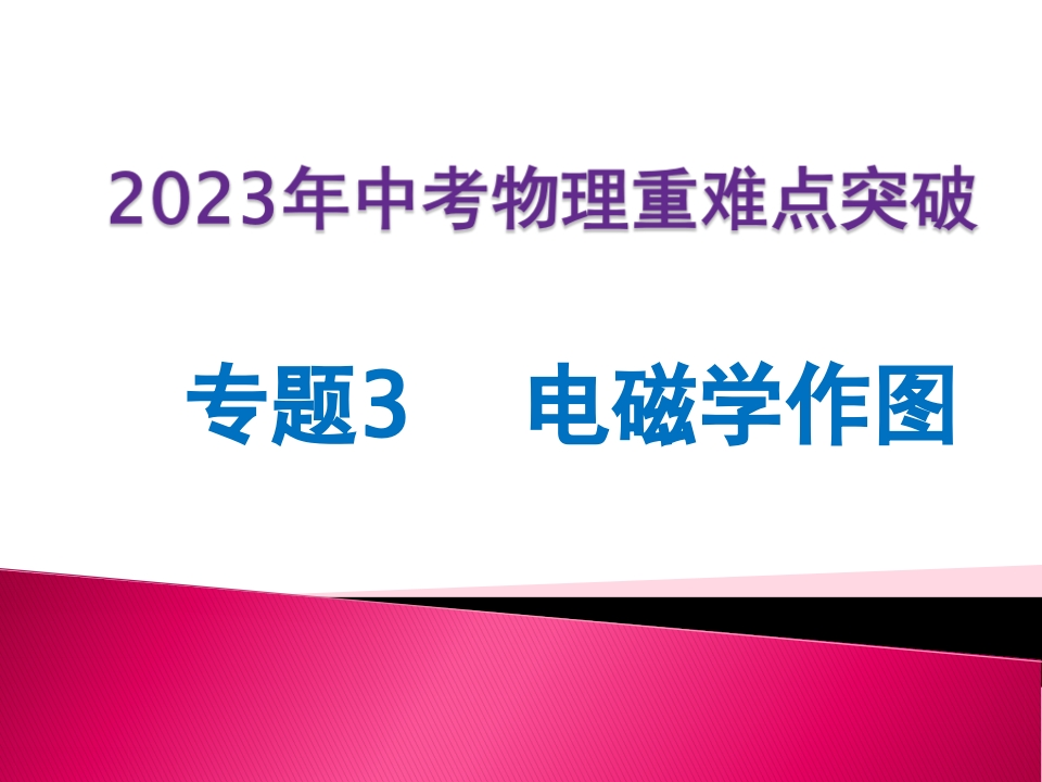 专题3电磁学作图