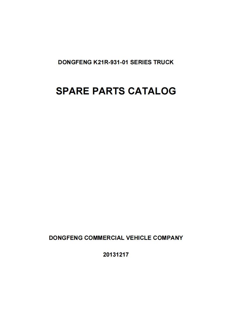 东风商用卡车Dong_Feng_K21R-931-010A_6x4维修用零部件目录手册图册