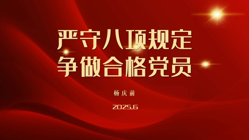 严守八项规定争做合格党员新质力文库 - 聚焦新质生产力发展的数字化知识库_行业洞察 / 理论成果 / 实践指南免费下载新质力文库