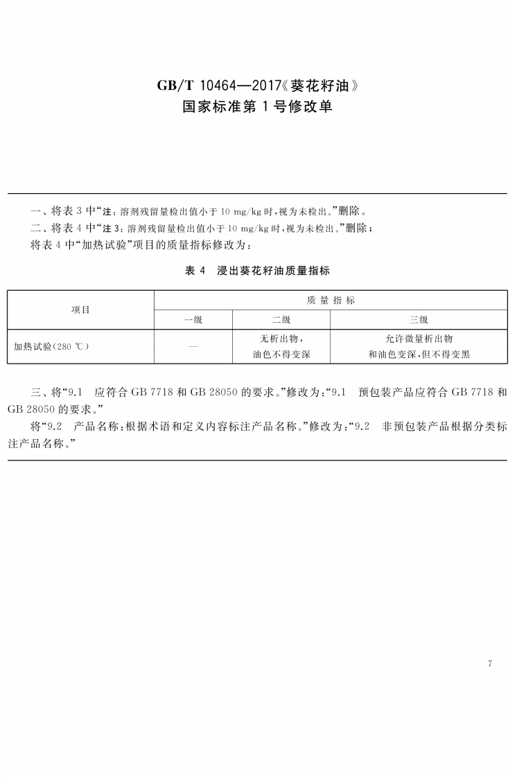 中华人民共和国强制性标准规范GB_T11765-2003油茶籽油（新版现行）