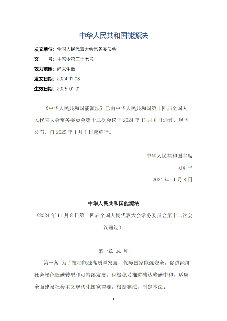中华人民共和国能源法