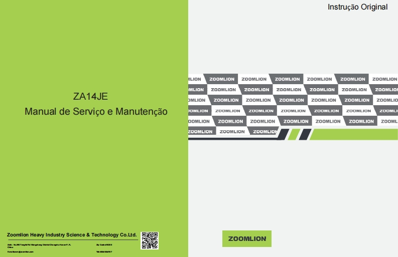 中联重工ZA14JE-Service-and-Maintenance-Manual-2020-06-09-TRAD维修维护手册含电器液压原理图