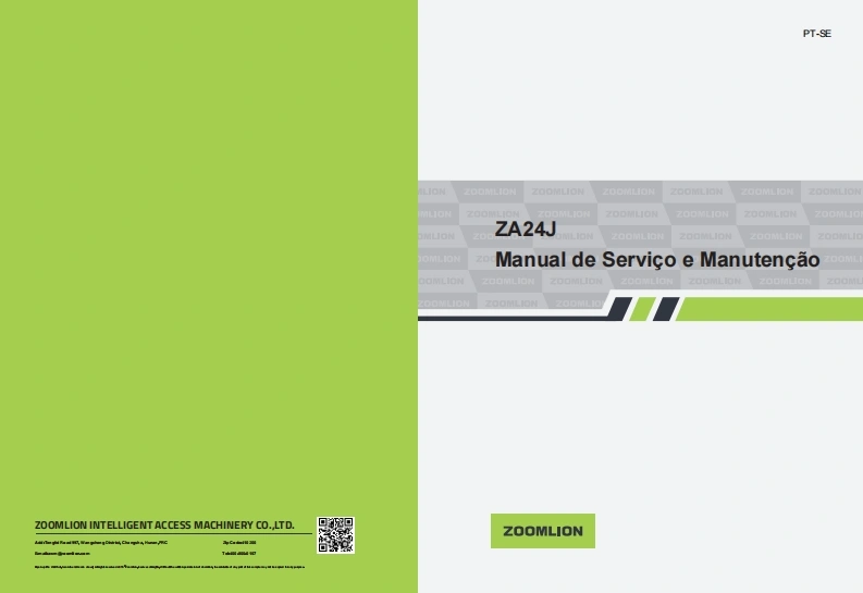 中联重工ZA24JManual-de-Servico-e-Manutencao-ZA24J