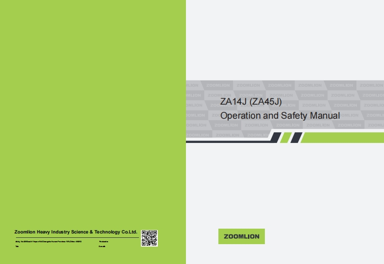 中联重科ZA14J-ZA45J-Operation-and-Safety-Manual-Metric_Imperial-0730.2020维修操作零部件手册