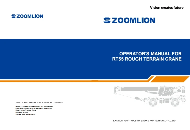 中联重科起重机吊车-Mobile-Crane-RT55-Operation-Manual_操作说明书手册