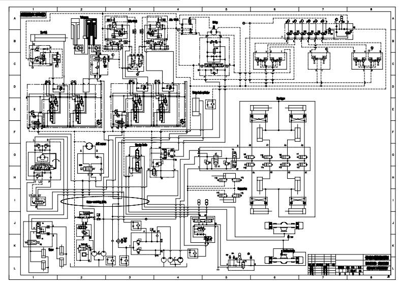 中联重科起重机吊车-Mobile-Crane-RT60-Hydraulic-Schematic_液压原理图